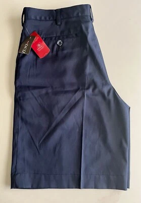 Shorts BCG Masculino Performance Sarja Sólida Azul Marinho - Tamanho 36 Novo com etiquetas - Imagem 1 de 4