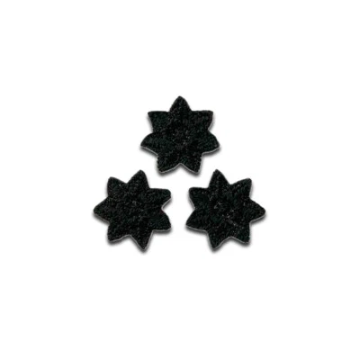 3 Sternchen Stern - Aufnäher, Bügelbild, Aufbügler, Größe: 1,5 x 1,5 cm - Bild 1 von 3