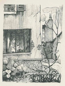 Jacques BLÉNY - GEWITTERSTIMMUNG - 4 Originaldrucke 1953 - Picture 1 of 1