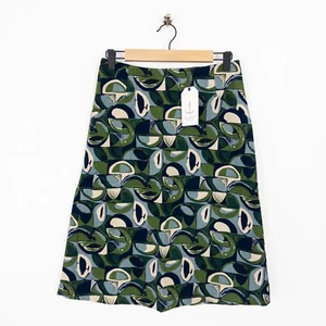 Seasalt Forest View Skirt Size 10 NEW Green Blue Lands Form Cut Grass - Picture 1 of 24