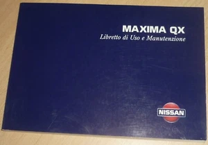 Uso manutenzione Nissan MAXIMA QX,libretto Istruzioni Nissan Maxima anno 2000 - Foto 1 di 2