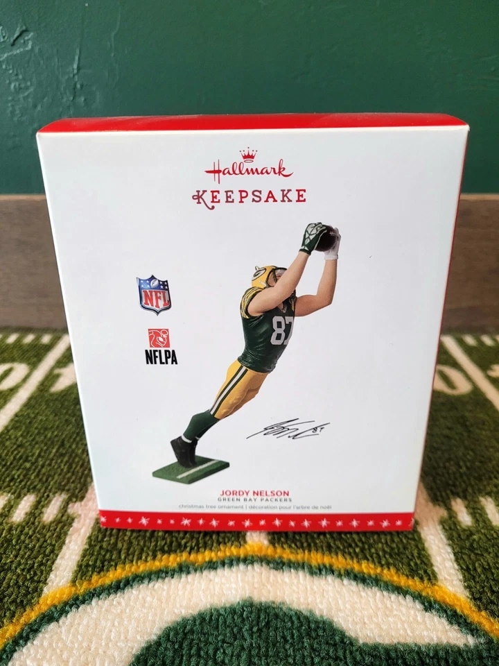 Jordy Nelson Green Bay Packers 2016 Hallmark Keepsake Ornament NIB - Image 1 of 4