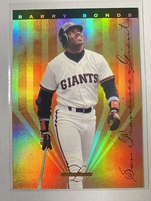 1995 Leaf Limited GOLD FOIL PRISM #4 Barry Bonds Baseball Card! Giants - Image 1 of 2