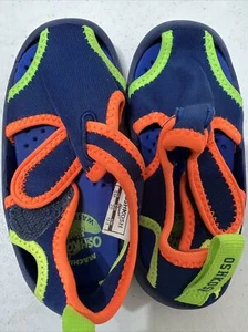 OshKosh B'Gosh Aquatic Water Sandals BLUE Neon Shoes Size 5 Toddler Unisex - Picture 1 of 6