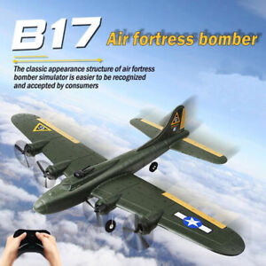 2.4G RC Remote Plane B17 Bomber Glider Fixed-Wing Fighter Toy RTF Drop-Resistant