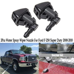 Spray Wiper Nozzle For Ford F-250 Super Duty 2Pcs Front Windshield Washer Jet - Imagen 1 de 17