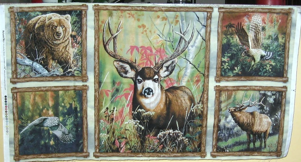 1件Great "Autumn Sky"棉质绗缝/壁挂织物面板 — 第 1/1 张图片