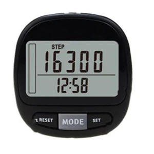 Multifuncional LCD Podómetro Contador de Pasos Bolsa de Calorías Caminar Kilómetro Digital - Imagen 1 de 8