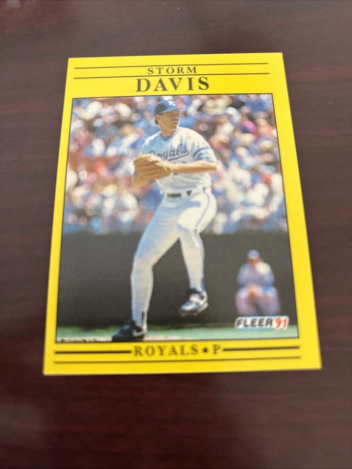 1991 Fleer #556 Storm Davis Kansas City Royals NM-MINT - Image 1 of 1