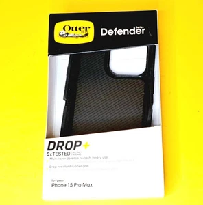 🔥VER FOTO🔥 FUNDA SERIE OTTERBOX DEFENDER DROP+ APPLE IPHONE 15 PRO MAX NEGRA - Imagen 1 de 9