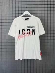 Dsquared2 Icon Forever Drawsting t-shirt in white mens size XXL - Picture 1 of 7