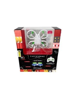 NIB FAO Schwarz RC Glow Up Remote Control Mini Stunt Drone QuadCopter LED Lights - Image 1 of 3