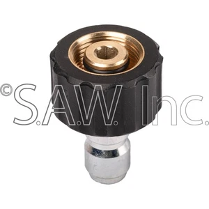 24.0446 MTM Hydro OEM 3/8" Male Quick Connect Fitting x Female M22 Twist Connect - Picture 1 of 3