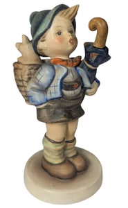 Goebel Hummel Figur 198 Home From Market TMK2 Junge Schwein Regenschirm 6" volle Biene - Bild 1 von 5