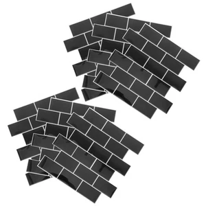 6 Stück Kunststein abziehen und kleben Backsplash Ziegelmuster Wandfliesen - Bild 1 von 18