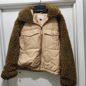 Giacca trapuntata donna fili universali beige taglia L - Foto 1 di 9