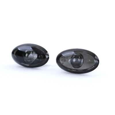 Clear Lens Side Indicators Black Smoke for Peugeot 107 206 SW CC 307 407 607 - Image 1 of 4