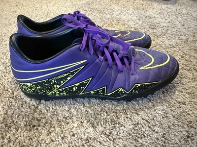 Фиолетовые желтые футбольные бутсы для зала Nike Hypervenom Phelon II TF 749899-550 размер 8 - Изображение 1 из 4