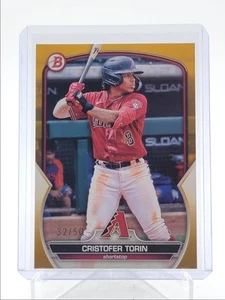 CRISTOFER TORIN 2023 BOWMAN DRAFT GOLD BORDER DIAMONDBACKS /50 Q0566 - Picture 1 of 2