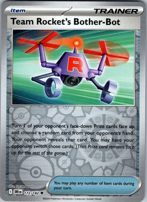 Team Rocket’s Bother-Bot Reverse Holo 172/182 SV10: Destined Rivals Uncommon - N - Image 1 of 2