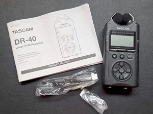 4-channel Digital Audio Recorder / Player - TASCAM DR-40 box manual cable - Picture 1 of 12