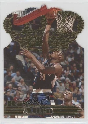 1996-97 Pacific Power Gold Crown Die-Cut Ray Allen #GC-2 Rookie RC HOF - Imagem 1 de 2