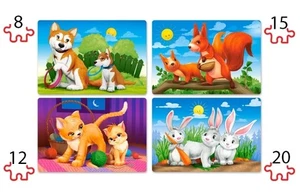 CSB041046 - Castorland Jigsaw Premium - (8,12,15, 20pc) Lovely Animals - Picture 1 of 1