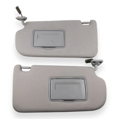 2005-2009 Hyundai Tucson Driver & Passenger Side Sun Visor Pair Set Gray Lighted - Image 1 of 4