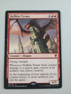 Magic The Gathering Hellkite Tyrant 128 C16 MTG NM - Image 1 of 2