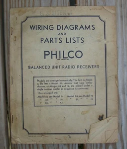 Antique PHILCO Radio Receivers Wiring Diagrams Parts LIsts Manual Models 3 - 511 - Picture 1 of 10