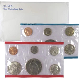 1976 United States Mint Uncirculated Coin P & D Set OGP Free Shipping! - Picture 1 of 1
