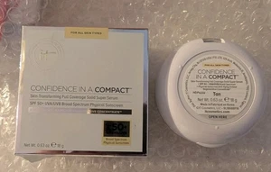 IT COSMETICS Confidence in a Compact TAN Full Solid Serum Foundation Please Read - Picture 1 of 9
