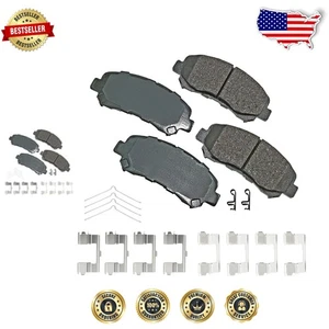 Pastillas de freno delanteras de cerámica gris OEM Spec - adecuadas para vehículos domésticos y asiáticos - Imagen 1 de 2