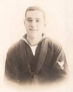 WWI Navy. Henry Law from Fall River (Massachusetts?) 1919 RPPC AZO - Picture 1 of 4