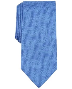 Michael Kors BLUE Men's Adkins Paisley Silk Blend Tie, O/S - Picture 1 of 1