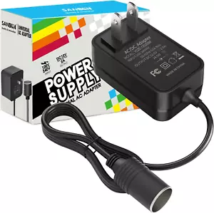 AC to DC Converter 2A Car Cigarette Lighter Socket, 120V to 12V Supply Adapter - Picture 1 of 7