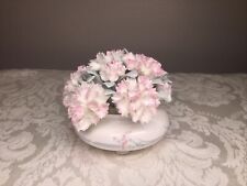 Royal Doulton CARNATION H5084 3.5”Bone China Flowers Footed Bowl Figurine 1982