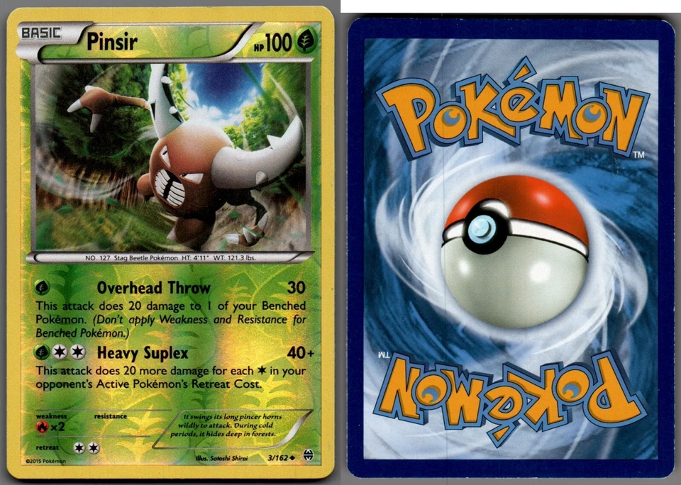 2015 Pokemon, XY BREAKthrough, #3/162 Pinsir, Reverse Holo Uncommon - Image 1 of 1