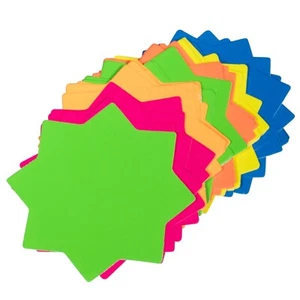 30 tarjetas de venta de estrellas flash de neón de 4" de colores fluorescentes etiquetas de precio minorista de tienda - Imagen 1 de 4
