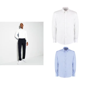 Kustom Kit Slim Fit Non Iron Oxford Twill Maglia Manica lunga KK139 - Vestibilit - Foto 1 di 6