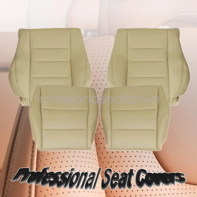 Front Bottom & Back Leather Seat Cover Tan For 2008-2012 Honda Accord Sedan - Image 1 of 4