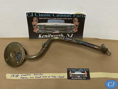 OEM 78 Cadillac Deville MOTOR BOMBA DE ACEITE CÁRTER PICKUP TUBO PANTALLA #1606989 Foto 1 de 4