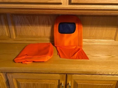 Pequeño Disfraz de Robot Naranja Mono con Máscara y Mochila Elástico Unisex Foto 1 de 4