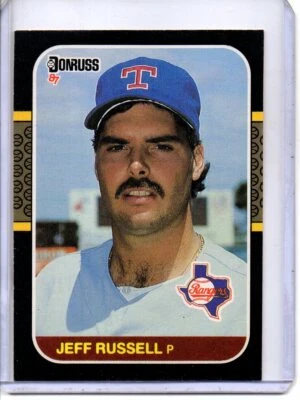 1987 DONRUSS #550 JEFF RUSSELL TEXAS RANGERS - Image 1 of 2