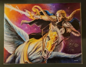 ¡IMPRESIÓN ARTÍSTICA AUTOGRAFIADA BAM GEEK 11X14! "VALKYRIE"" DE LA CHICA DE TIZA!! #D 292/650 - Imagen 1 de 2