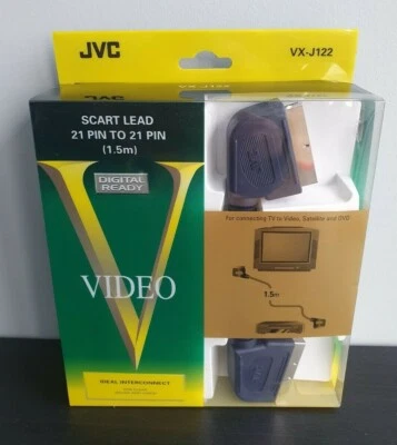 JVC TV VX-J122 Video Scart To Scart Cable 1.5 Metres | NEW & SEALED - Image 1 of 2