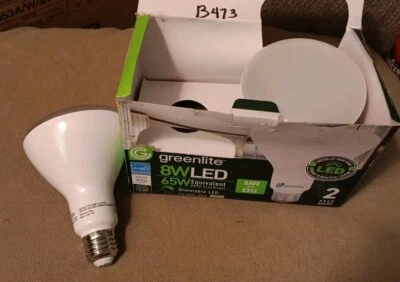 2 Greenlite BR30 LED Flood Light Bulbs 8W (65W) Dimmable  - Image 1 of 4