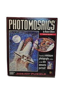 SPACE SHUTTLE Photomosaics 1000 Pc Jigsaw Puzzle with Mini Photos Open Box 