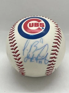 Javier Baez/Jake Arrieta/Koyie Hill Signed Cubs Baseball - No COA - Picture 1 of 4