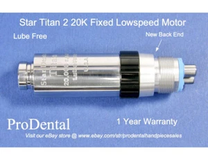 Star Titan 2 - 20,000 rpm Fixed Back End Lube Free Dental Handpiece Motor - Picture 1 of 8